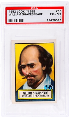 1952 Look 'N See William Shakespeare #66 PSA 6 - Image 1 of 2