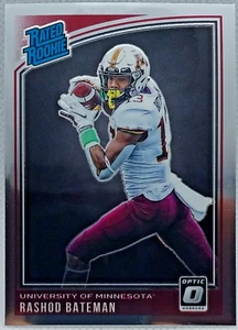 RASHOD BATEMAN RATED ROOKIE 2021 PANINI DONRUSS OPTIC RED RC #212 RAVENS - Picture 1 of 2