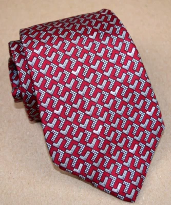 领带 复古 Christian Dior Cravats 60 年代 墙面 L Foulard 真丝领带 53.5 x 3.25 — 第 1/4 张图片