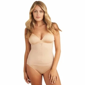 NEW! Miraclesuit Women's Sz S Zip Smooth Waist Cincher 2456 Nude - Picture 1 of 5