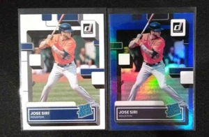 2022 Donruss Jose Siri Blue Foil SP Parallel + Base Rated Rookie Housten Astros - Picture 1 of 2