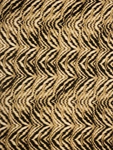 2,9 m Stretch Abstrakt Beige Schwarz Animal Print ITY Jersey Schneiderei Stoff - Bild 1 von 4