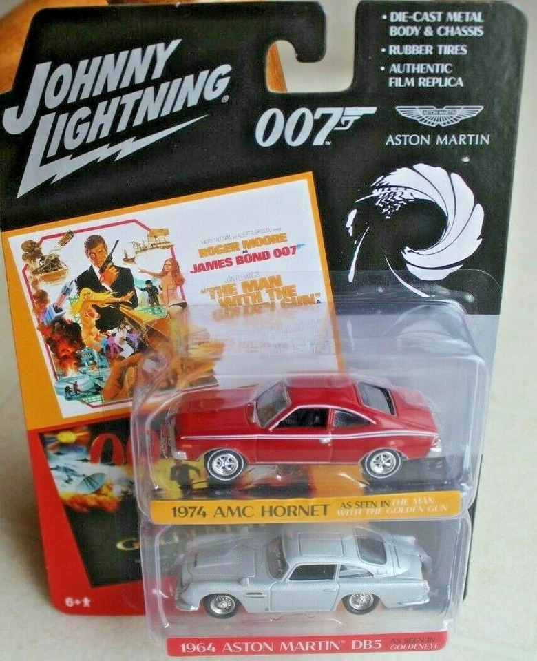 2020 JOHNNY LIGHTNING 2 Pack 007 1974 AMC HORNET and 1964 ASTON MARTIN DB56 - Image 1 of 1