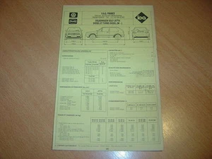 Fiche technique l'Expert automobile Volkswagen Golf & Jetta Diesel & Turbo D - Imagen 1 de 1