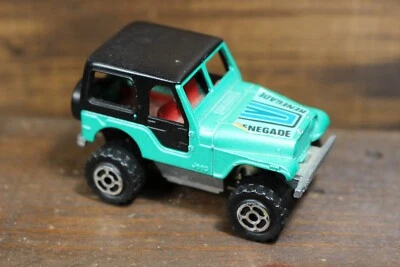 Majorette 244 Jeep 4x4 Renegade green. Made in France. metal 1/54 - Image 1 of 4