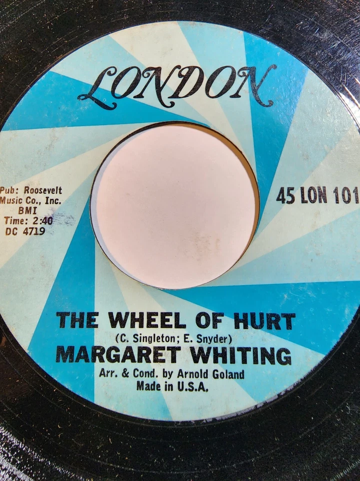 Margaret Whiting - The Wheel Of Hurt / Nothing Lasts Forever-London VG F245 — 第 1/1 张图片