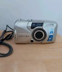 Olympus µmju:-III Zoom 80 - 35mm Compact Film Camera Silver mju Point & Shoot - Picture 1 of 9