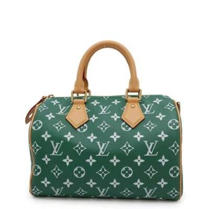 Bandolera Speedy P9 LOUIS VUITTON talla 25 cuero de becerro verde M24423 - Imagen 1 de 12