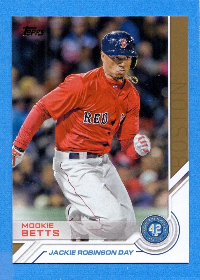 2017 Topps Jackie Robinson Day #JRD3 Mookie Betts Red Sox - Image 1 of 1
