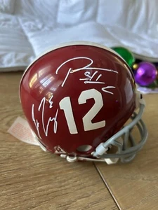 CASCO ALABAMA CARMSON TIDE PRO BOWLERS MULTI FIRMADO PAT SURTAIN JEUDY QUINN - Imagen 1 de 8