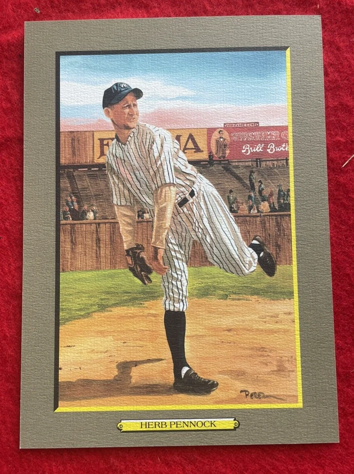 1985-97 Perez-Steele Great Moments  Herb Pennock #4063/5000 HOF Excellent - Image 1 of 2