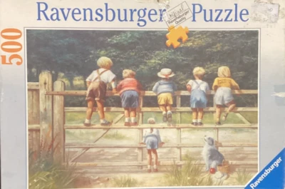 Ravensburger 500 pc Bottoms Up 2006 jigsaw puzzle Rare Vintage - Image 1 of 2