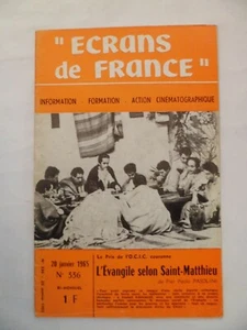 ECRANS DE FRANCE N°336 20/01/1965 L'EVANGILE SELON SAINT MATTHIEU de Pasolini - Picture 1 of 2