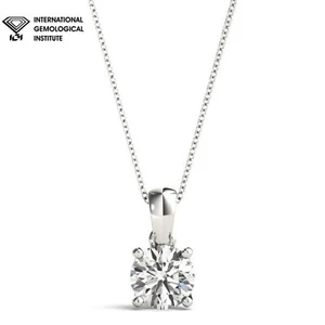 Sofort versandfertig - IGI 1,04ct D/VVS Lab Grown Diamant Solitär Anhänger in 18K Gold - Bild 1 von 13
