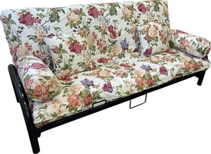 Set Coprimaterasso Full Size, Coprimaterasso, Cuscini, Policotone, Grandi Rose - Foto 1 di 1