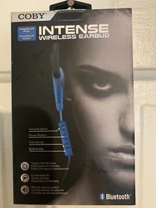 COBY INTENSE WIRELESS EARBUDS BLUETOOTH SPORTS EARBUD SWEAT RESISTANT WITH MIC - Picture 1 of 6