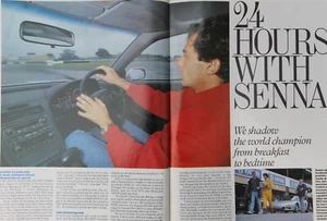 Original 1991 Autocar extracted mag Driving Report: AYRTON SENNA & HONDA NSX 24h - Picture 1 of 2