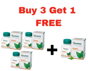 Himalaya HERBAL VASAKA For Healthy Breathing Exp 2027 FREE SHIP Buy 3 Get 1 FREE - Picture 1 of 8