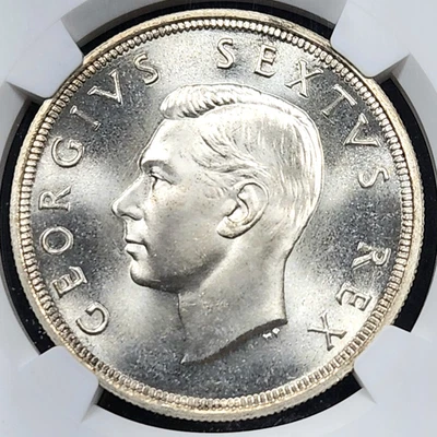 Silver Prooflike 1952 south Africa 5 Shillings Capetown | NGC PL67 - Image 1 of 3
