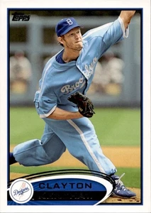 2012 Clayton Kershaw Topps BROOKLYN JERSEY IMAGE VARIATION SSP #600 Dodgers NRMT - Picture 1 of 2