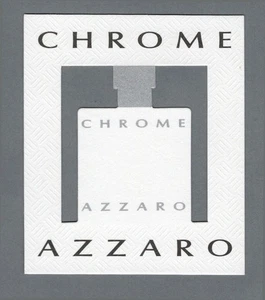 Carte publicitaire - advertising card -  Chrome de Loris Azzaro recto verso - Imagen 1 de 2