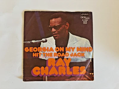 Ray Charles Georgia On My Mind 45 RPM 1974 London VG+ / Exc Play Test Germany - Image 1 of 4