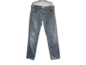 Pantalones de mezclilla Loro Piana desgastados usados puntos visibles parcheados rasgados motociclista 38 - Imagen 1 de 19
