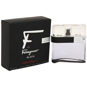 F Ferragamo BLACK Pour Homme Men Cologne 3.4 / 3.3 oz edt New in Box - Picture 1 of 1