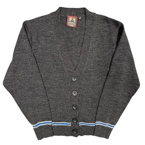 Vintage Habber & Dasher Wool Blend Knit Cardigan Grey Womens XS - Bild 1 von 7