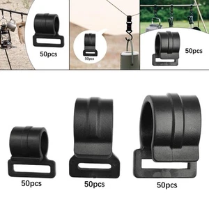 50Pcs Tent Pole Clips Cord Hanging Hook Accessories Accessory Elastic Rope End - Picture 1 of 20