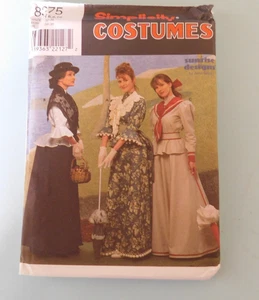 WOMAN'S SIMPLICITY COSTUME PATTERN #8375 FASHIONABLE LADIES SIZE 6,8,10  UNCUT - Picture 1 of 3