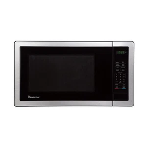 1000 Watt 1.1 Cubic Feet Digital Touch Countertop Microwave, Silver (Open Box) - Picture 1 of 8