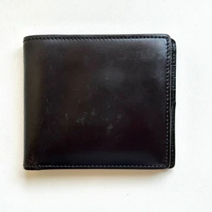CYPRIS  Authentic Leather Bifold Wallet Card Case  Oil Shell Cordovan - Picture 1 of 7