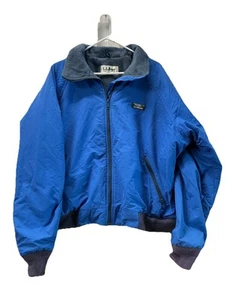 Rare Vintage L.L. Bean Polar Plus Windbreaker Jacket Size XXL Blue - Picture 1 of 9