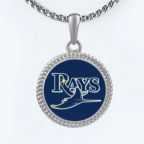 Tampa Bay Rays Womens Mens Link Chain Pendant Necklace w Gift Pkg D22 Cover