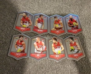 2018 AFL SELECT FOOTY STARS SYDNEY SWANS DIECUTS 8 CARD TEAM SET MCVEIGH SMITH - Picture 1 of 1