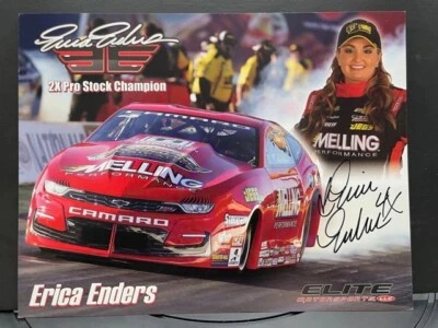 VRHTF NHRA «ПОДПИСАНО ERICA ENDERS» 2 X ЧЕМПИОН PRO ЗАПАС РАЗДАЧИ - Изображение 1 из 2