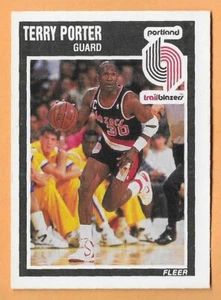 TERRY PORTER PORTLAND TRAIL BLAZERS #131 FLEER 1989 - Picture 1 of 2