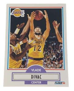 1990-91 Fleer Basketball Vlade Divac RC #91 Los Angeles Lakers NBA - Picture 1 of 2