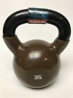 SPRI 35 lbs Kettlebell - Weighted Ball With Handle- Bronze - Medicine Ball- New