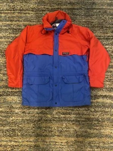 JANSPORT Expedition Entrant 2000 SKI Jacket Windbreaker Parka Size L Red Blue - Picture 1 of 5