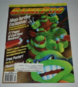 GAMEPRO #12 July 1990 Vintage Video Game Magazine TMNT Ninja Turtles - Picture 1 of 7