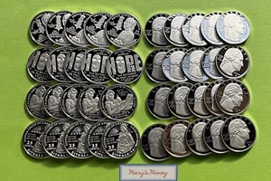 2024S AMERICAN WOMEN QUARTERS 40 SILVER PROOF COIN ROLL 99.9% pure No Celia Cruz - Picture 1 of 4