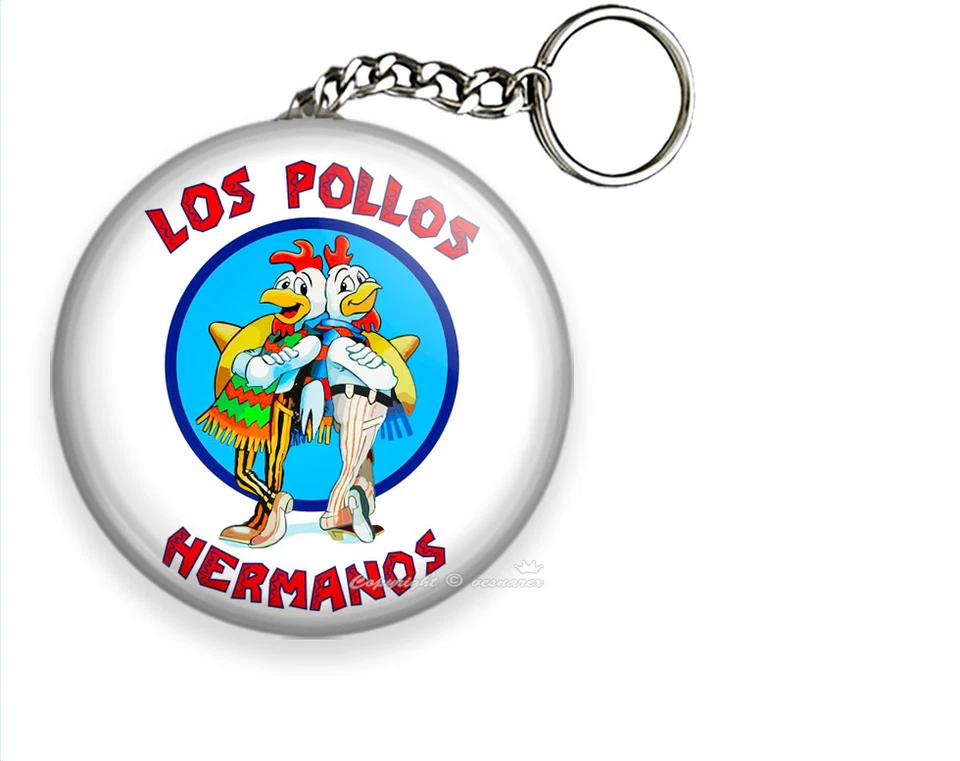 LOS POLLOS HERMANOS BREAKING BAD FUNNY QUOTE KEYCHAIN KEY FOB RING CHAIN HD GIFT - Imagem 1 de 1