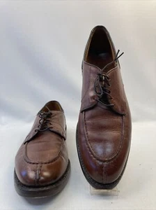 Oxford Allen Edmonds Bradley Cuero Marrón Coñac Puntera Dividida 13 A EE. UU. Para hombres Usados en Excelente Condición - Imagen 1 de 14