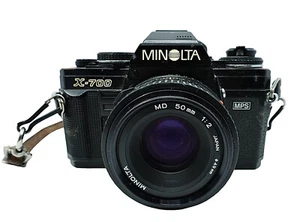 Minolta X700 W/ Rare MD 50mm F/1.2 Manual Focus Lens - Picture 1 of 23
