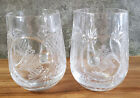 Waterford Anheuser Busch Engraved Crystal Beer Stein Tankard Set of 2