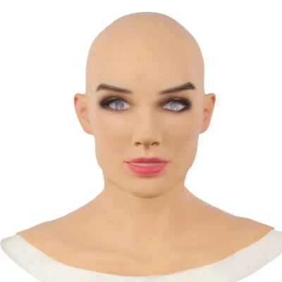 Silicone Headpiece Handmade Face for Crossdresser Transvestite Cosplay - Image 1 of 4