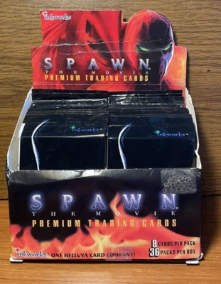 Lot of 28 factory Sealed Packs - 1997 InkWorks Spawn The Movie Wax Packs Foto 1 de 4
