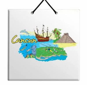 Cancún Karibik Yamil Lu'um El Rey Bahía de Mujeres Museo Maya Wanddekoration - Bild 1 von 6